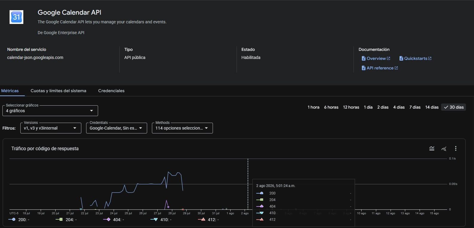 Google Calendar API Integration